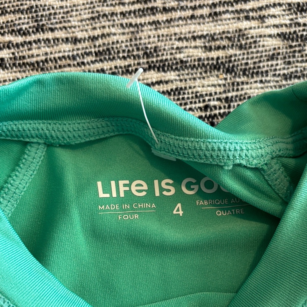 Life Is Good Kids' Teal Shark Rashguard - Picture 3 of 4